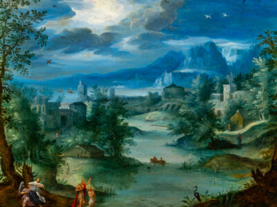 FLORIS VAN WANROIJ_ Otto van Veen_Landscape with Baptism of Christ